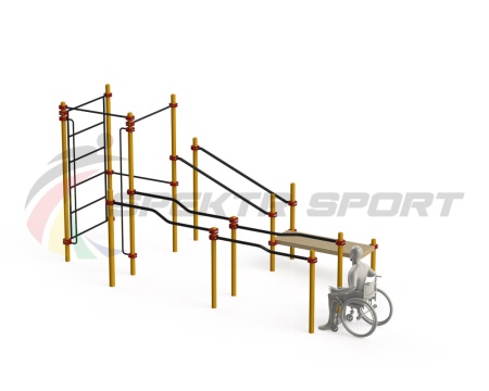 Купить Спортивный комплекс для инвалидов-колясочников WRK-D16_76mm в Бугульме 