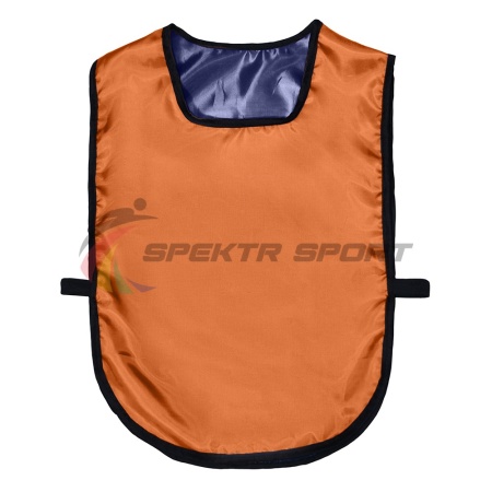 Купить Манишка футбольная двусторонняя универсальная Spektr Sport оранжево-синяя в Бугульме 
